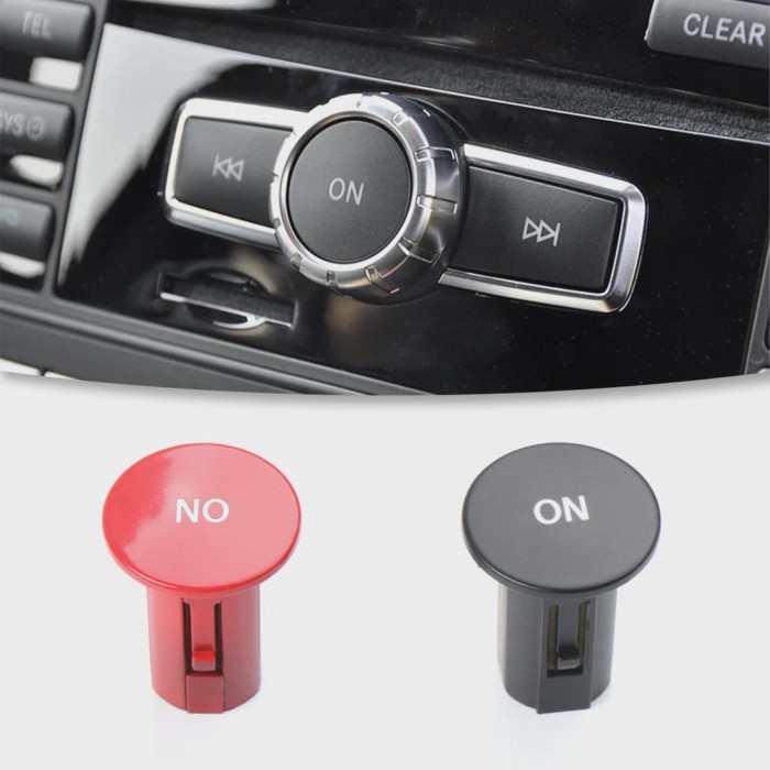 Front Center Console Radio CD Player Button Knob ON Button Switch Cap For Mercedes Benz W204 X204 W