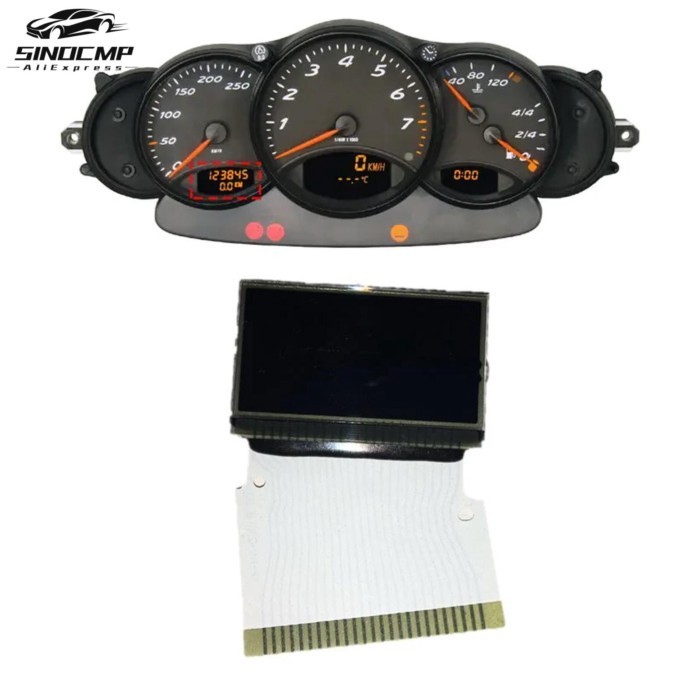 Left KM Version Display Screen 9966411130170C 9966411040270C 9866411040170C For Porsche 911 996 Box