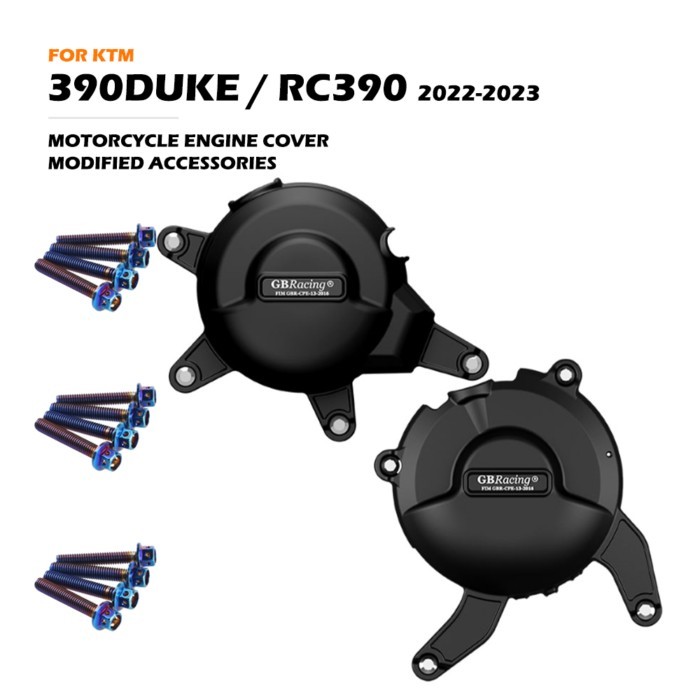 GB Racing 390DUKE RC390 Motorcycles Engine cover Protection Case For RC 390 DUKE 2022-2024 GBRACING