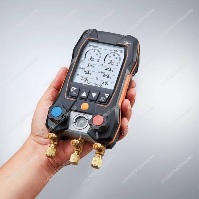 For Testo 550s/550i/ 549Digital Manometer Manifold Refrigeration Gauge