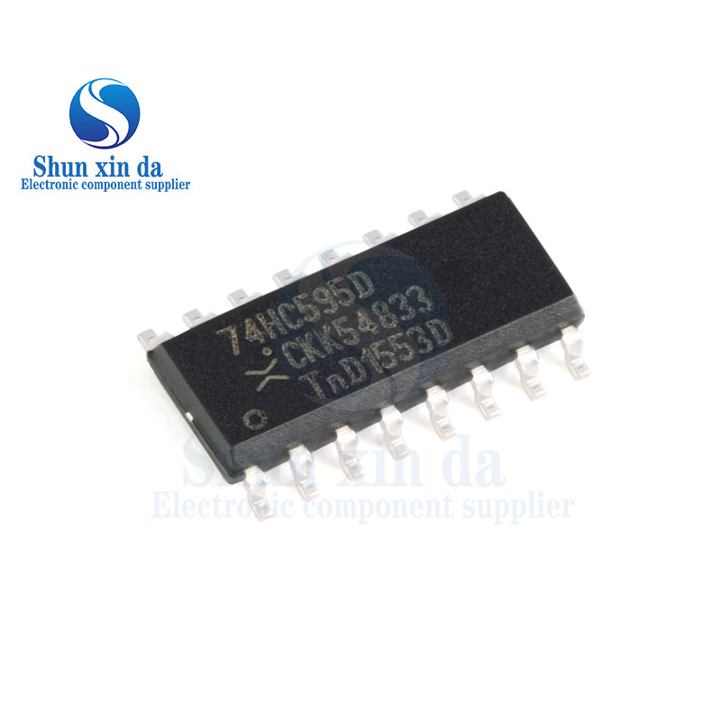 10PCS 74HC595 DIP SOP 16Pin SN74HC595N 74HC595D 74HC595PW SN74HC595DR SN74HC595PWR SMD 8-Bit Counter