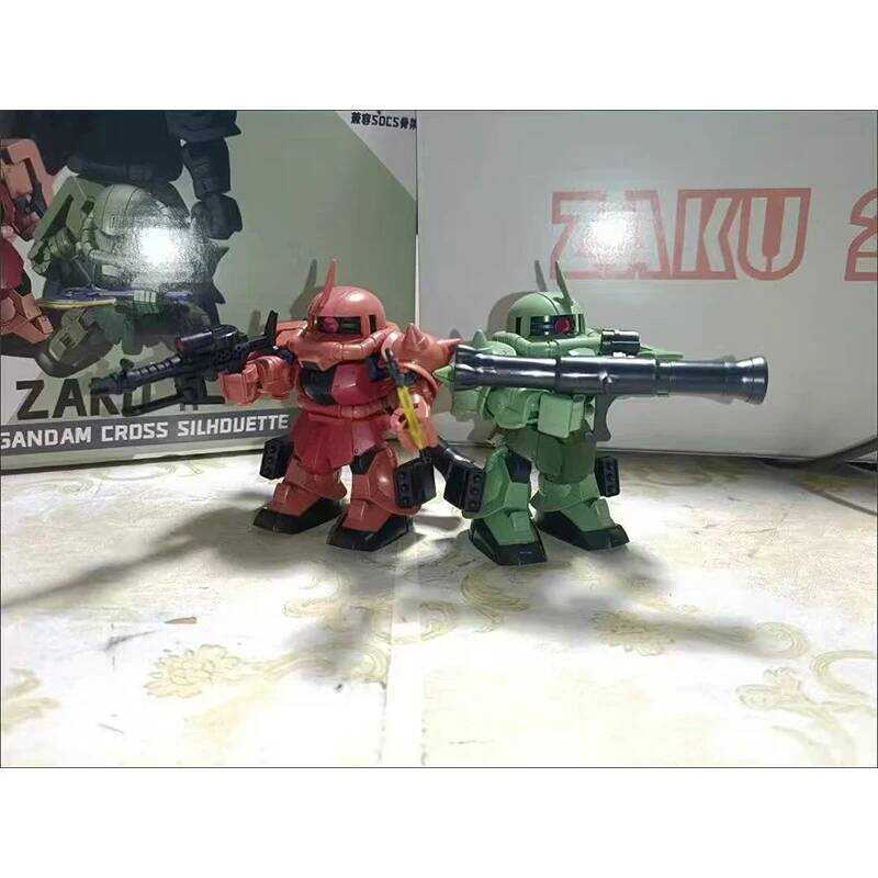Mengshan Sdcs Red Green MS-06 ZAKU Assembled Model Kit Gift Toy Collectibles for Kids