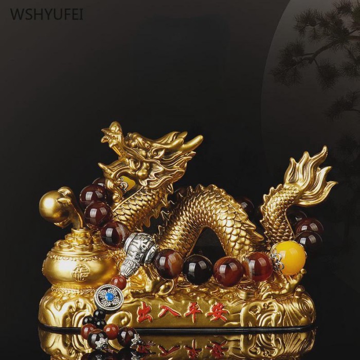 Home decoration accessories Zodiac Dragon Desktop Ornament Automotive interior accessories mascot C