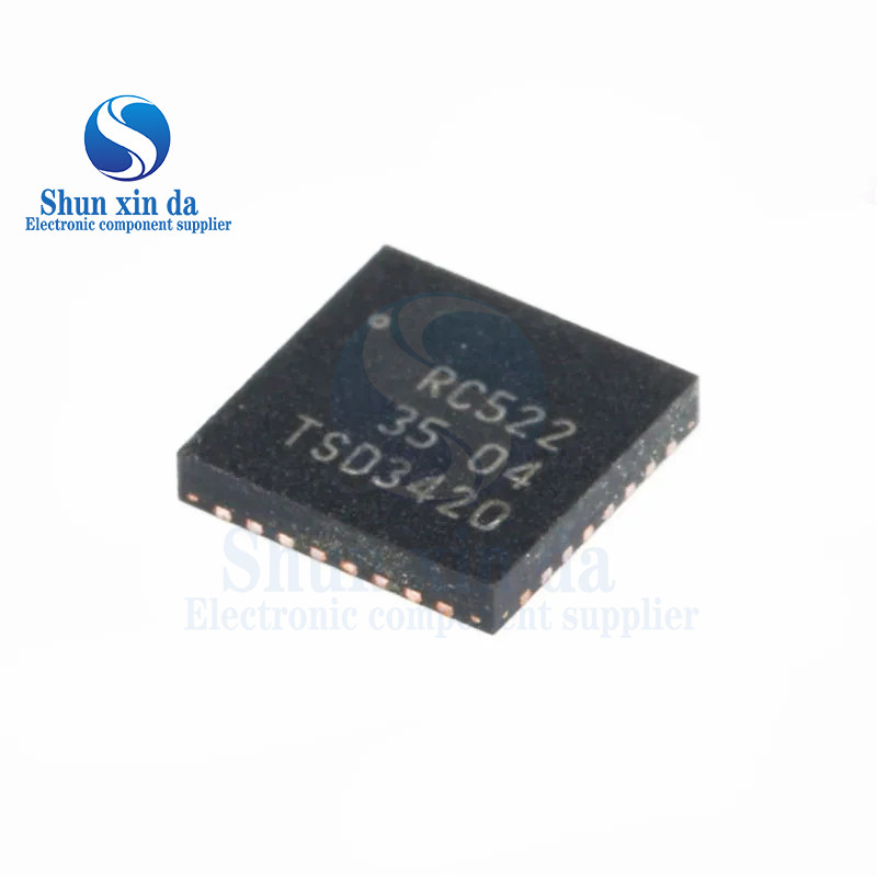 10PCS RC522 MFRC522 QFN-32 MFRC52202HN1 MFRC52202HN1,151 SMD IC 3V MIFARE reader RF ชิปการ์ด