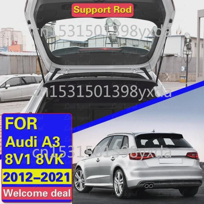 2x Tailgate Rear Trunk Boot Gas Struts Lifter Support Rod Car Accessories For Audi A3 8V1 8VK 2012-