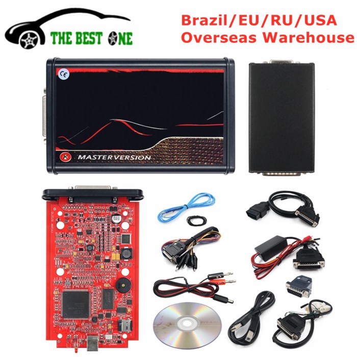 Online Unlimited KESS 2.80 V5.017 EU KTAG V7.020 4 LED 2.25 OBD2 Car ECU Chip Tuning Kit k-tag Prog