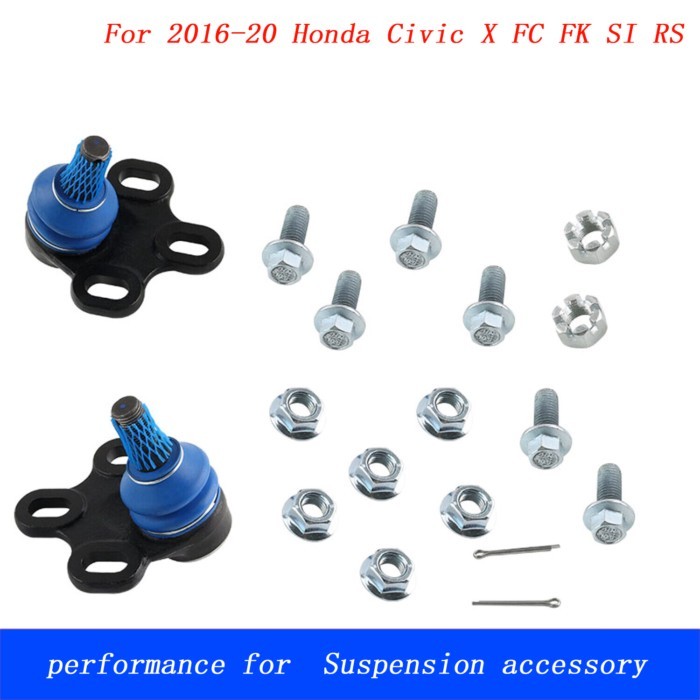 Lower  Camber Ball Joints Front Camber Adjuster kit Fit For For 2016-20 Honda Civic X FC FK SI RS