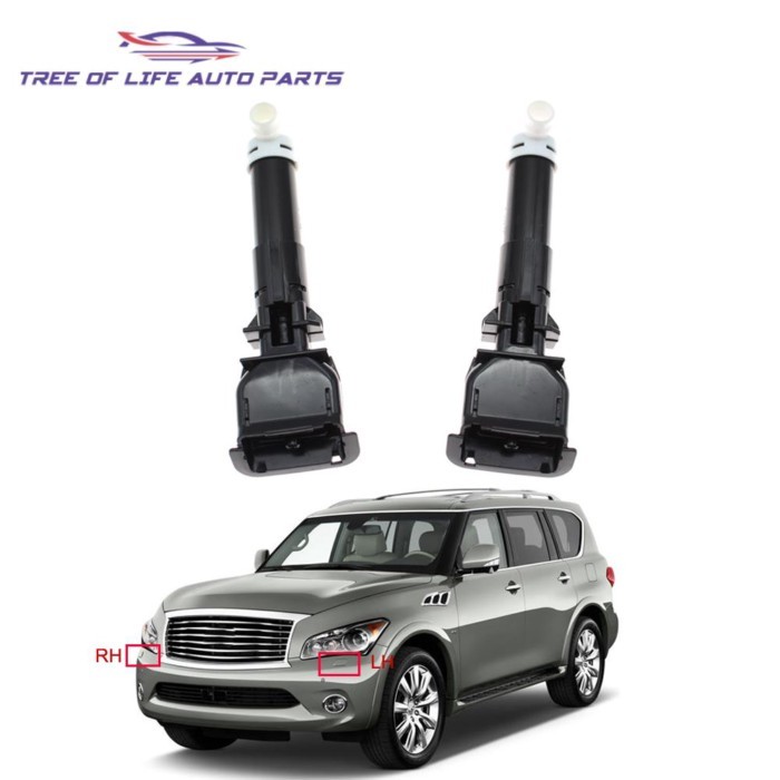 For Infiniti QX56 2011 2012 2013 For Infiniti QX80 2014 2015 Front Headlight Washer Nozzle Headlamp