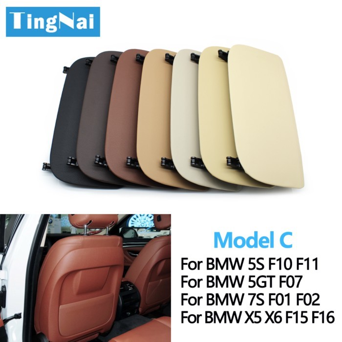 Car Left Right Seat Backrest Leather Pocket Cover For BMW 5 GT X5 X6 7 Series F10 F11 F07 F01 F02 F