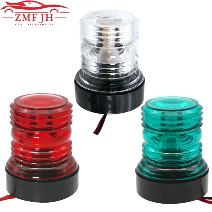 LED Marine Navigation Light 12V 24V Boat All-round Light Marine Boat Waterproof Singnal Light For P