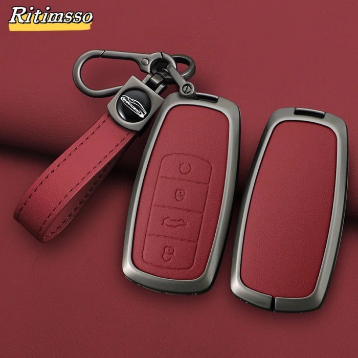 Alloy Key Cover Case for Chery Omoda 5 C5 Tigo 7 8 Pro Max Tigo 7 8 Plus Arrizo 5 Plus  Keychain Ca