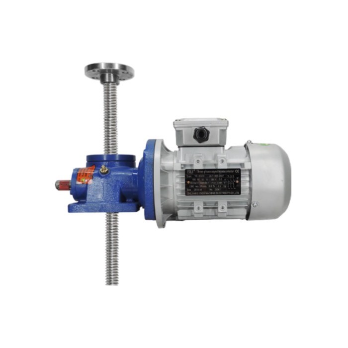 Small SWL screw lift Screw lift table Hand cranked electric spiral worm gear lift