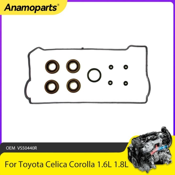 Engine Parts Valve Cover Gasket Fit 1.6 1.8 L Gas For Toyota Celica Corolla Geo Prizm 1.6L 1.8L 4AF