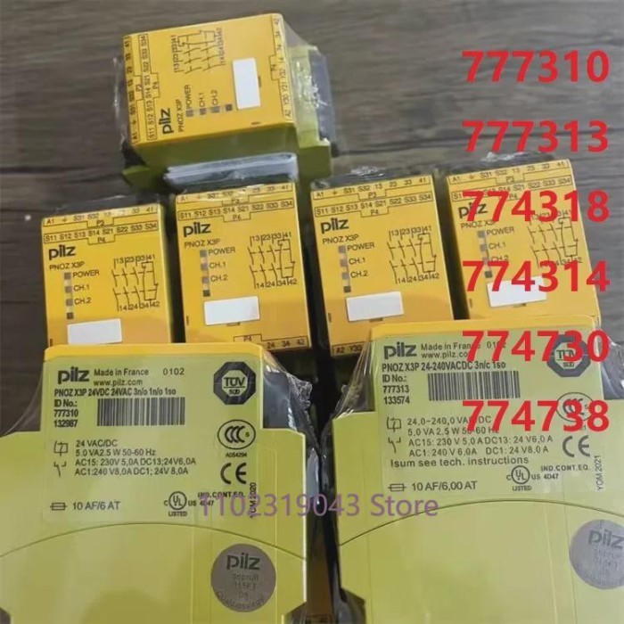 1pcs New original Pilz Safety Relays PNOZ X3P  777310 777313 774318  774314 774730 774738  771105