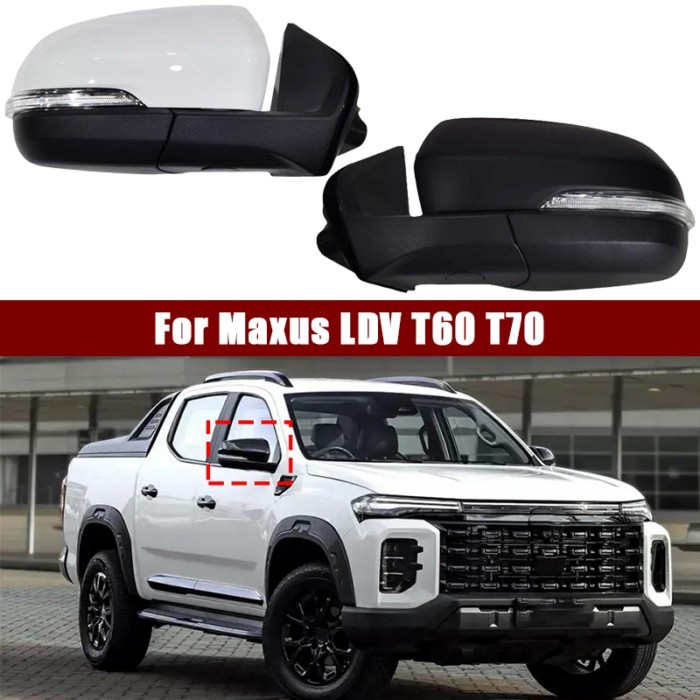 5PIN/6PIN Car Accessories Side Rearview Mirror Assembly For Maxus LDV T60 T70 Auto Electric Adjustm