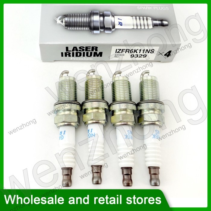 4PCS IZFR6K11NS 9329 Iridium Platinum Spark Plug For Accord Toure