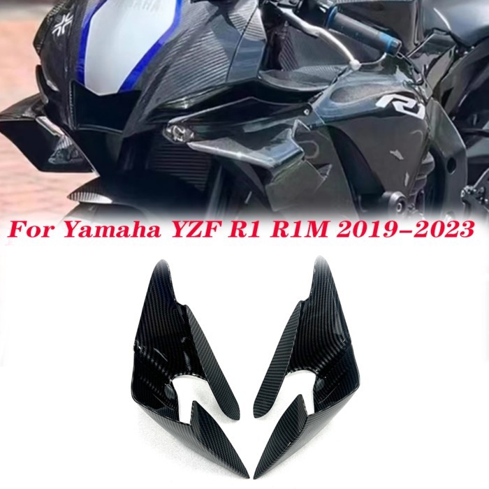 Motorcycle Accessories Fixed wing fairing Small wing spoiler Aerodynamic wing For Yamaha YZF R1 R1M