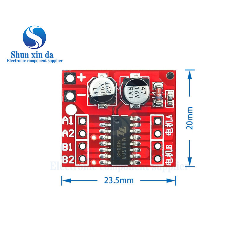 โมดูลไดรฟ์มอเตอร์ DC การย้อนกลับ PWM ความเร็ว Dual H Bridge Stepper Motor Mini Victory L298N