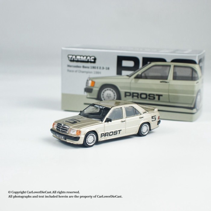 พร้อมสต็อก TW 1: 64 Mercedes-Benz 190 E 2.3-16 โมเดลรถอัลลอย Tarmac Works