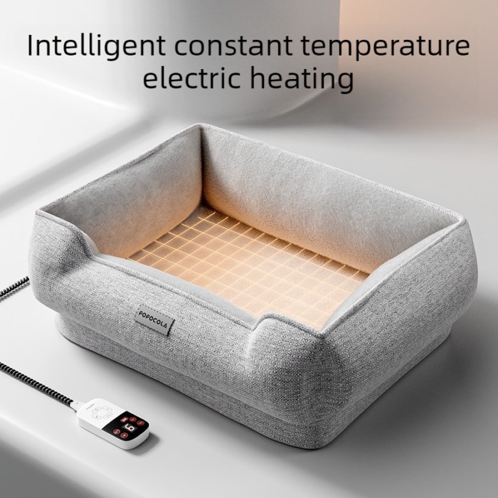 Intelligent Constant Temperature Dog Bed 9 Speed Adjustment Dog Beds Electric Heating Winter Warm P