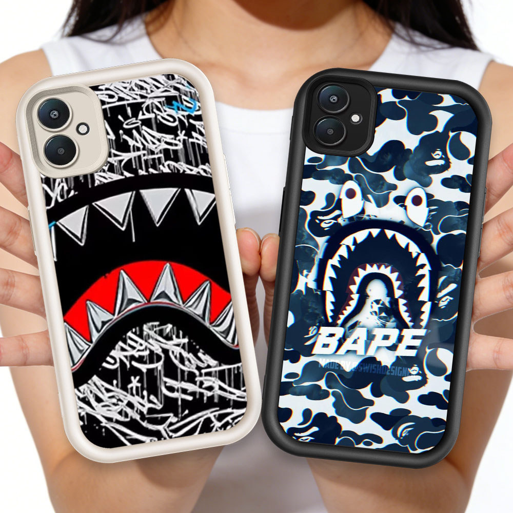 TT-32 BAPE เคสโทรศัพท์แบบบาง Xiaomi Redmi Note 6A 9T 13C K60 9A A1 A2 7 Ultra Pro