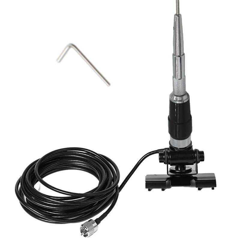 ▥ 27Mhz Radio Antenna BNC Male Pl259 Forfor ICOM Ic-V8 Kenwood Tk100 Motorola Ht440 Ht90 CB Wal