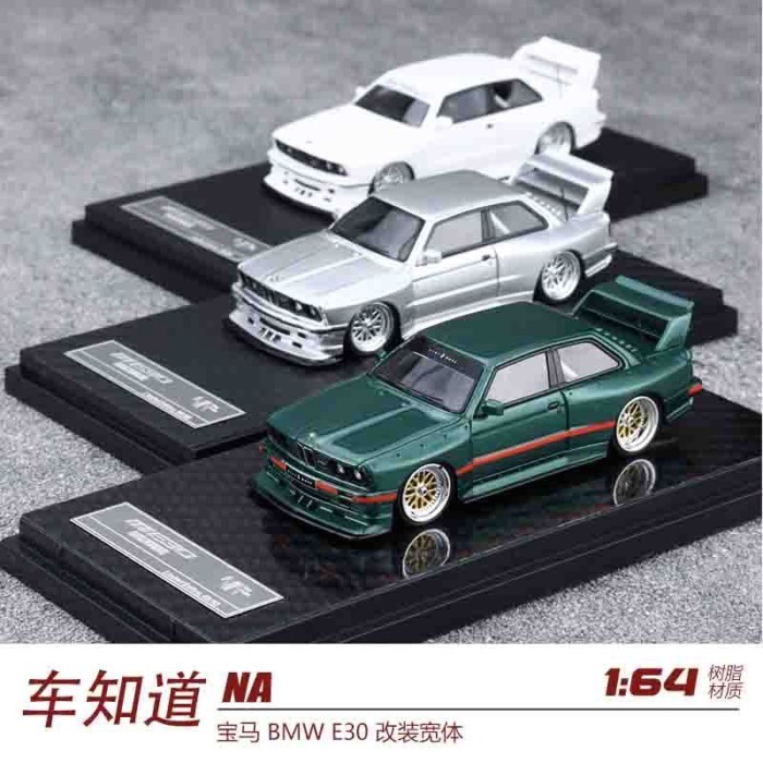 พร้อมสต็อก NA 1: 64 BMW BMW E30 Modified Wide Body Limited Resin Model