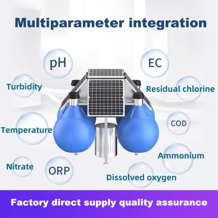 DIGITAL LORA LORAWAN GPRS 4G WIFI MULTI-PARAMETER PH EC TURBIDITY TEMPERATURE WATER QUALITY SENSOR