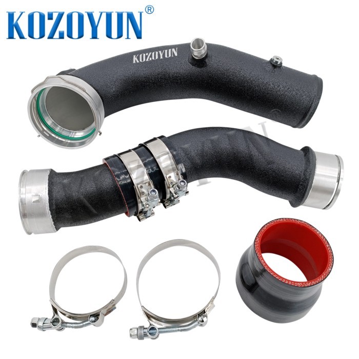 Charge Pipe +Boost pipe intercooler pipe Kit For BMW N55 X5 X6 3.0L E70 E71