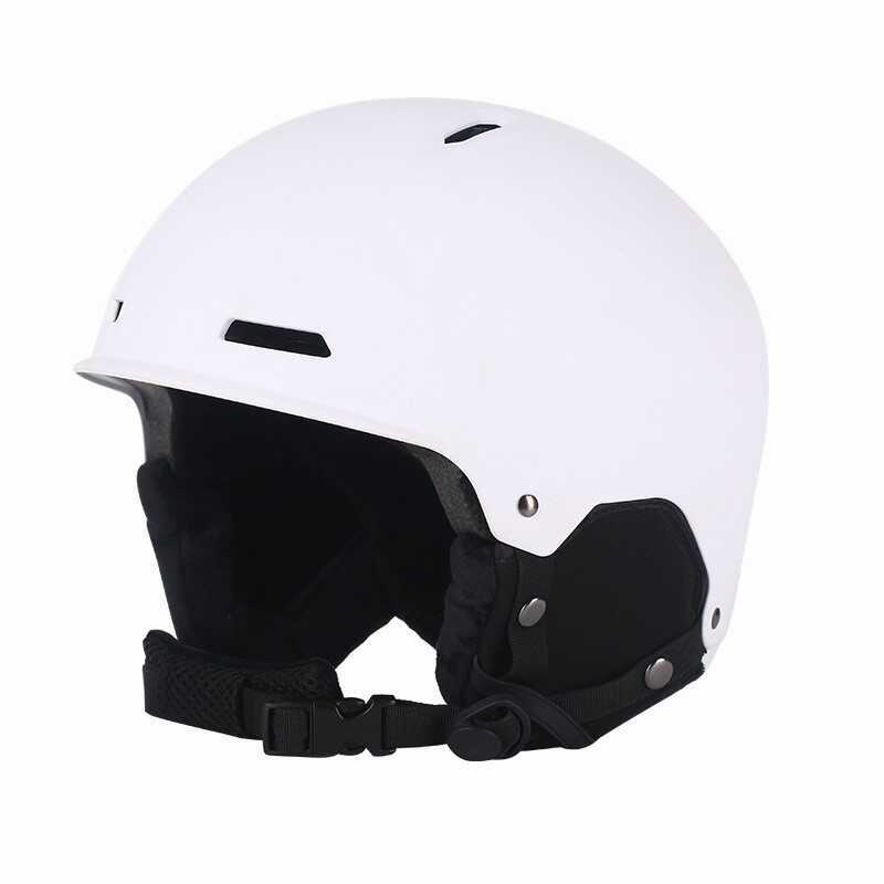 Cross-Mirror CE Certified Winter Ski Helmet Outdoor Cycling Half Helmet Integrated Four Seasons Helm