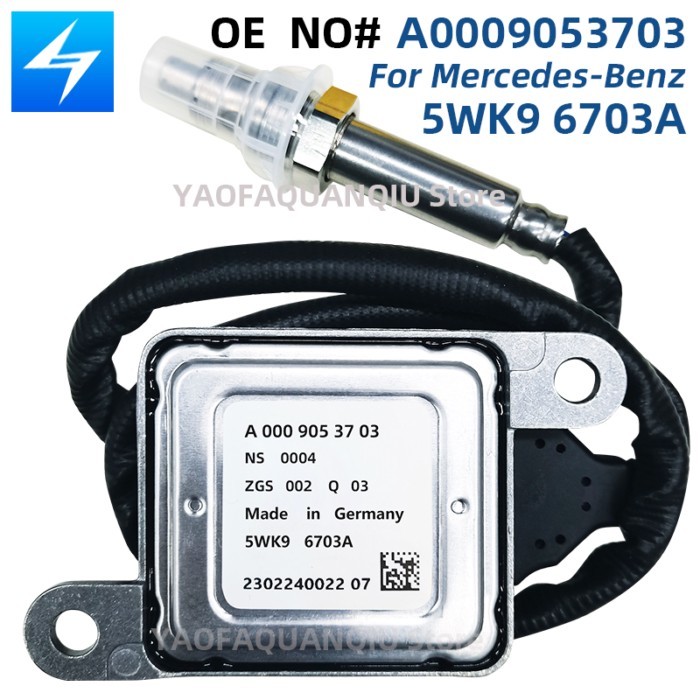 5WK96703A A0009053703 Nitrogen Oxygen Sensor NOX Sensor For Mercedes-Benz R231 SL350 SL400 M276 5WK
