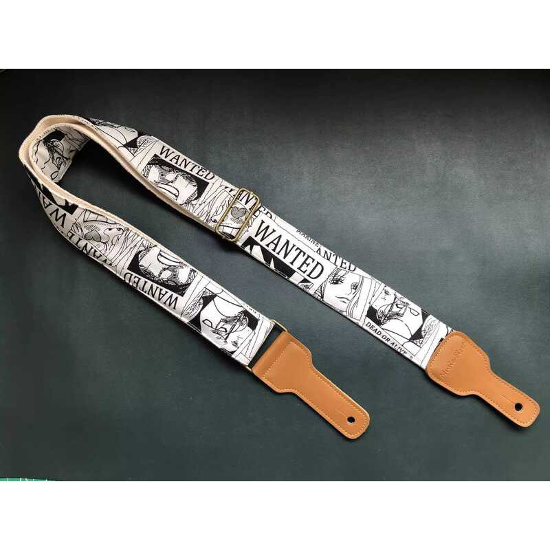 Pure Handmade Wanted Belt เบาะฟองน้ํา Universal GUITAR เข็มขัดไฟฟ้า GUITAR สายเบส GUITAR STRAP
