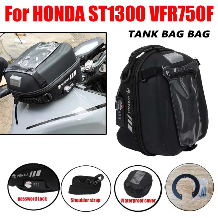 For HONDA ST1300 Pan European ST 1300 VFR750F VFR 750 F 750F Accessories Tank Bag Storage Luggage T