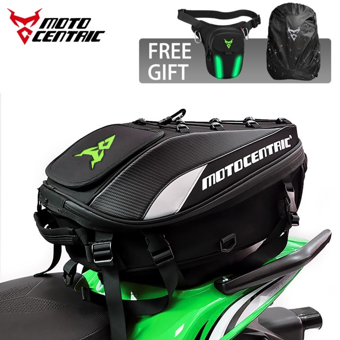 Original Motocentric Large Capacity Waterproof Motorcycle Backpack Biker Rear Seat Bag Motorbike Ta
