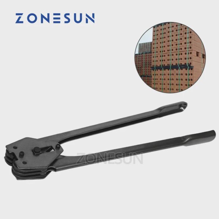 ZONESUN Manual Plastic Strapping Tool Manual PET Strapping Tool Sealer For 12mm to 16mm Strap
