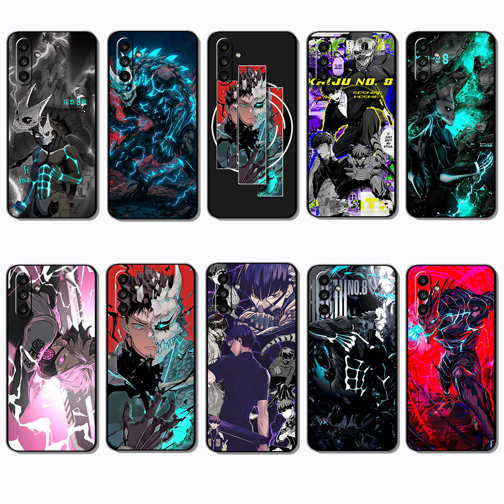 สําหรับ Samsung A11 A12 A13 A14 A15 A16 A20 A20S A21 Kaiju No. 8 เคสโทรศัพท์ TPU ขอบสีดํา | แสดงความ