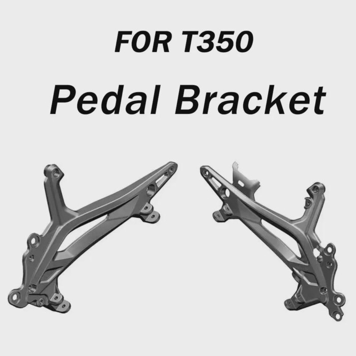 ZONTES T350 Front Rear Pedal bracket Footrest Footrest Foot Pegs For Zontes T350 350T 350T1 350T2 3