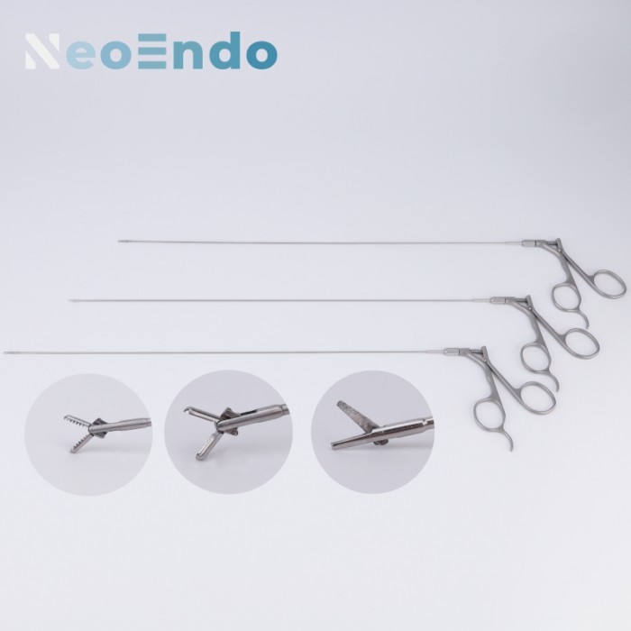 Gynecology Rigid Biopsy Forceps and Rigid Scissors, Hysteroscopy Instruments 5Fr x 340mm