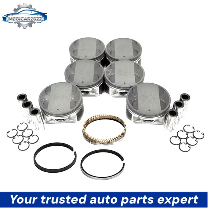 6pcs VQ35DE A2010-7Y001 A2010-8J110 Engine Piston Set For 04-06 Nissan Altima Maxima Quest 3.5L 349