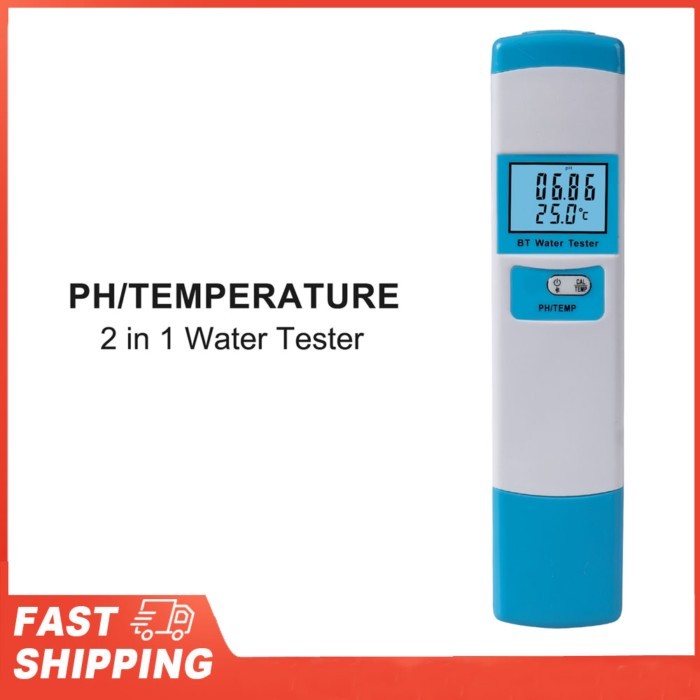 2 in 1 pH/TEMP Meter pH Tester High Accuracy Water Quality Tester with 0-14 pH Measurement Range fo