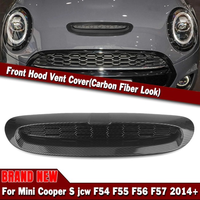 Car Front Engine Bonnets Hood Air Vent Cover Scoop Outlet Trim Frame For Mini Cooper S JCW F54 F55
