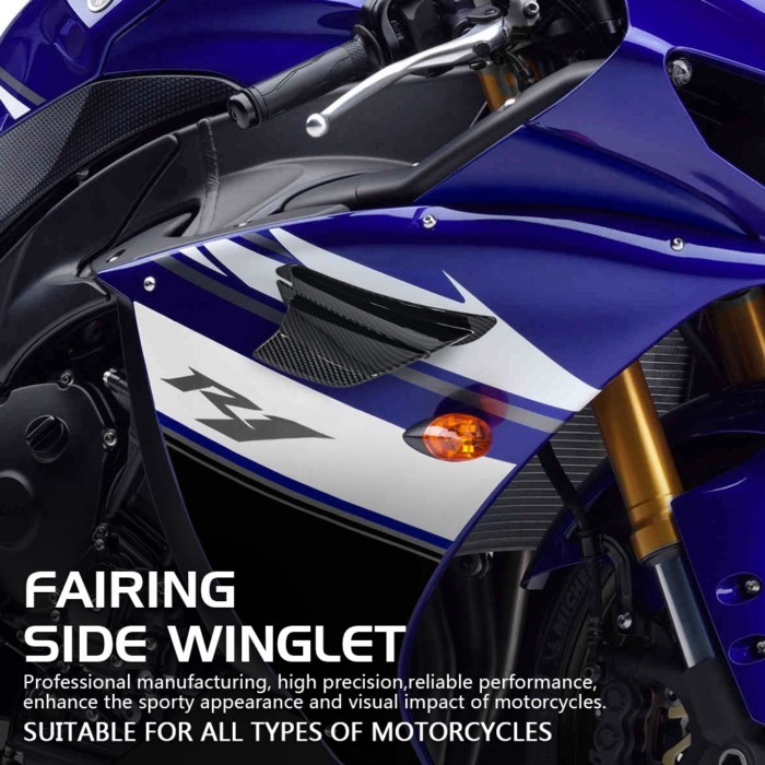 Motorcycle Fairing Side Winglet Aerodynamic Wing Deflector Spoiler For Yamaha YZF R1 R1M R7 R6 R3 R