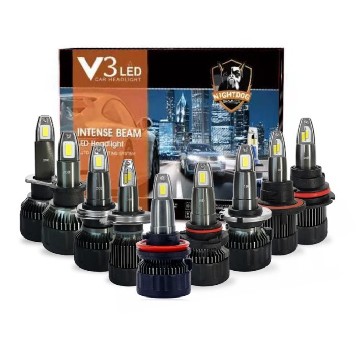 2PCS V3 Led H1 H3 H4 H7 H11 H13 9004 9005 9006 9007 881 Car Headlight Auto Fog Lamp 35W 3500LM Auto