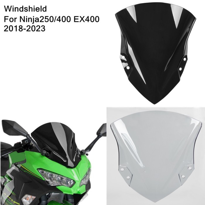 Windscreen Windshield For Kawasaki NINJA 400 250 NINJA400 EX400 Ninja250 2018-2023 2021 2020 Wind D