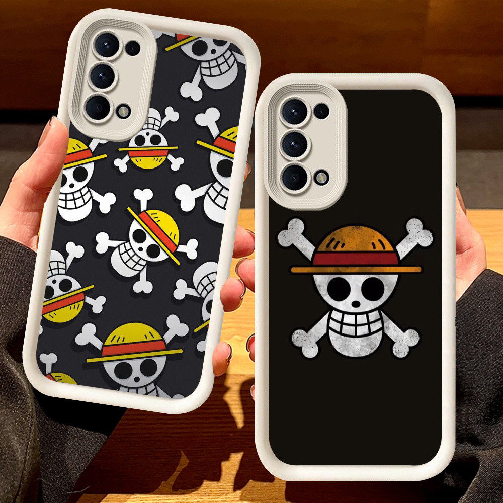 G-60 Logo One Piece Casing สําหรับ OPPO Reno 6 4 5 Find X3 Lite 5G สีดําและสีขาว