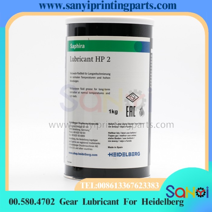 Best Quality 00.580.4702 Heidelberg Liquid Gear Grease Lubricant HP2 GLP500 For CD74 XL75 SM52 SM74