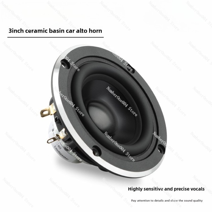 3inch Car Audio Modified Three-way Frequency Ceramic Speaker 3.5-inch Midrange Speaker Middle Inter