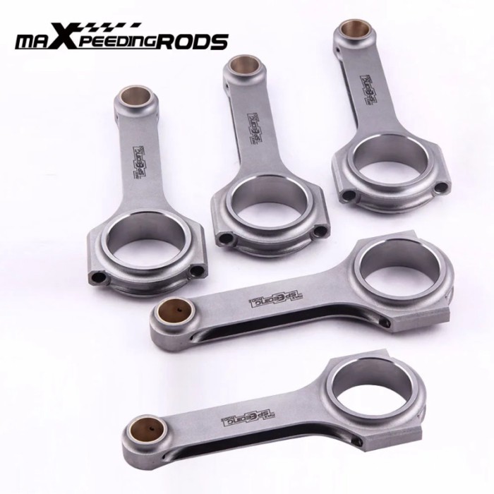 5x 144mm Connecting Rods Conrod fit for Audi RS2 2.2L Turbo 5cyl Bielle Pleuel  4340 Steel Con Rod