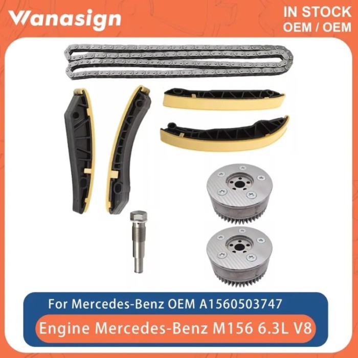 Engine Timing Set With VVT Gear Fit 6.2 6.3 L For Mercedes-Benz M156 C63 E63 W204 W211 S204 SL63 C2