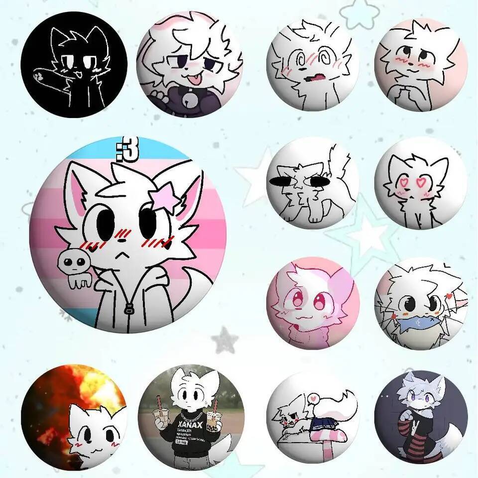 น่ารัก B-boykisser Silly Cat Badges Tinplate ปุ่มนุ่มเข็มกลัดป้ายโลหะเครื่องประดับที่กําหนดเองอุปกรณ์เสริมหมวกกระเป๋าLapel